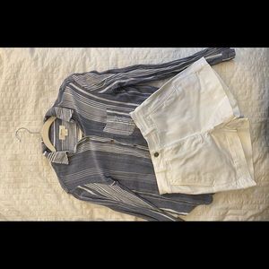 Anthropologie Maeve Striped Top